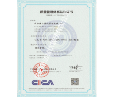 餐饮服务类ISO 9001质量管理体系认证证书